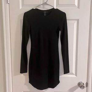 Black bodycon long sleeve dress